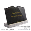 Plaque funéraire marbre-noir 25 Plaquedeces.fr